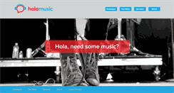 Desktop Screenshot of holamusic.com